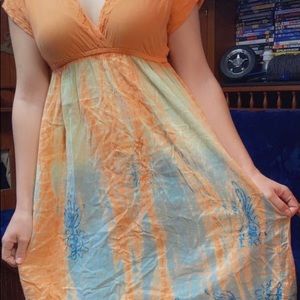 Cute little dress, size medium nice embroidery on front